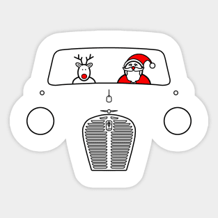 Austin A30 classic British car Christmas special edition Sticker